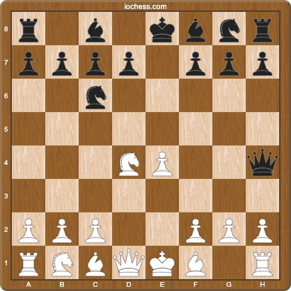 Scotch Game after 4...Qh4, a key position for spaced repetition drilling