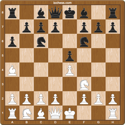 Ruy Lopez after 1.e4 e5 2.Nf3 Nc6 3.Bb5 a6 4.Ba4 Nf6