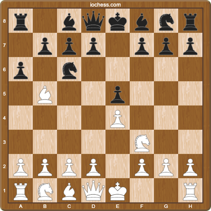 Chess position after 1.e4 e5 2.Nf3 Nc6 3.Bb5 a6, a short opening sequence to rebuild from audio