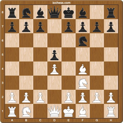 London System setup after 1.d4 d5 2.Nf3 Nf6 3.Bf4 with the bishop outside the pawn chain